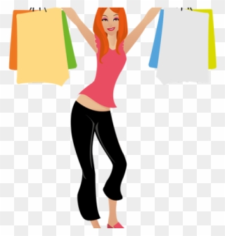 Women Bag Clipart Female Shopping - Bag - Png Download