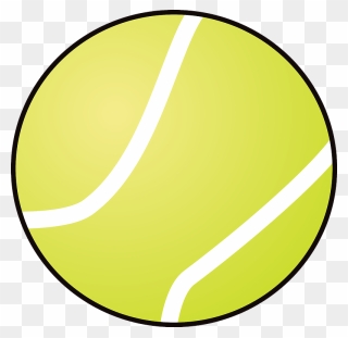 Tennis Ball Sports Clipart - Circle - Png Download