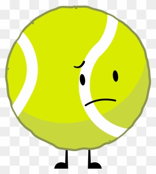 Tennis Ball Clipart Bfdi - Smiley - Png Download