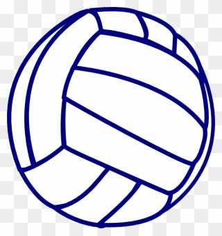 Netball Balls Cartoon - Clip Art Blue Volleyball - Png Download