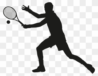 Clipart Cup Tennis - Tennis Player Vector Png Transparent Png