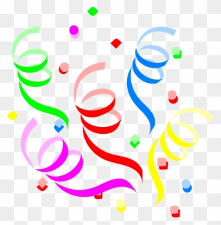 Streamers Clipart - Png Download