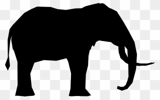 Indian Elephant Silhouette Stock Photography Image - Vector Elephant Silhouette Clipart