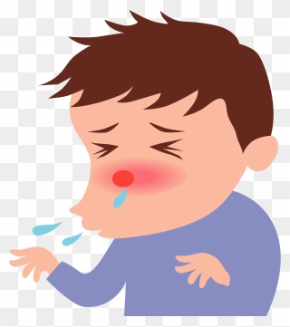 Cold Sneeze Boy Clipart - Sneeze - Png Download