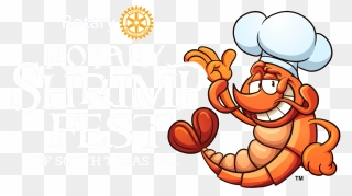 Rotary Shrimp Fest - Cartoon Shrimp Clipart