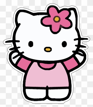 Hello Kitty - Hello Kitty Wearing Dress Clipart