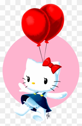 Hello Kitty World By Gatodelfuturo On Clipart Library - Hello Kitty Balloon Clipart Png Transparent Png