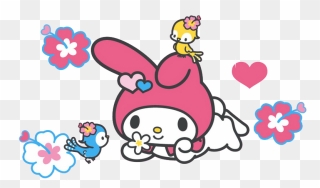 My Melody And Kuromi Coloring Pages Clipart