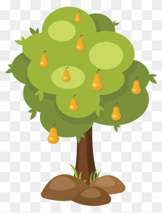 Pear Tree Pdv Clipart - Pear Tree Clipart - Png Download