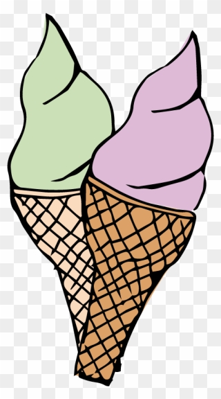 Transparent Ice Cream Cone Clipart Black And White - Pop Art Dondurma - Png Download