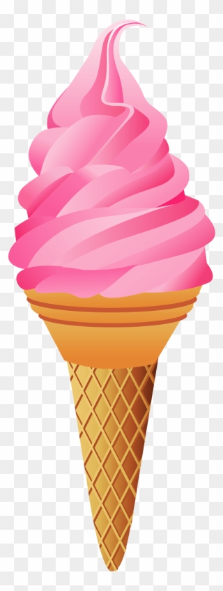 Clipart Church Fete - Strawberry Ice Cream Clipart - Png Download
