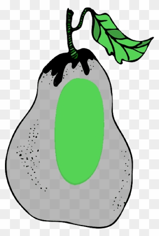 Green, Food, Fruit, Pear, Plant - Clip Art Pera - Png Download