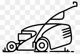 Transparent Lawn Mower Clipart Png - Lawn Mower Side View Svg
