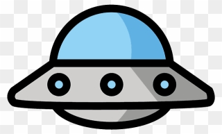 Flying Saucer Emoji Clipart - Png Download