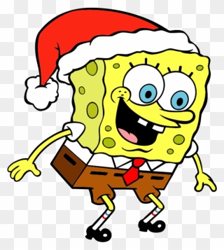Head Clipart Spongebob - Transparent Christmas Gif Png