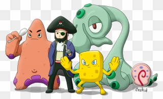 More Like Justice Leak By Patox - Spongebob Characters As Pokemon Clipart