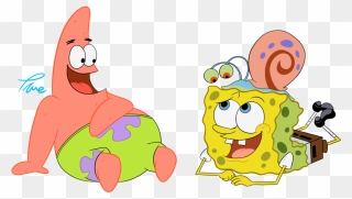 Randome Clipart Patrick - Spongebob And Patrick And Gary - Png Download
