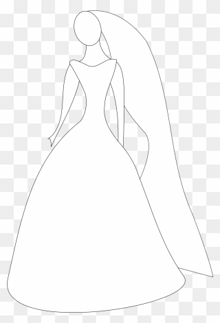 Bride Silhouette Clip Art - Png Download