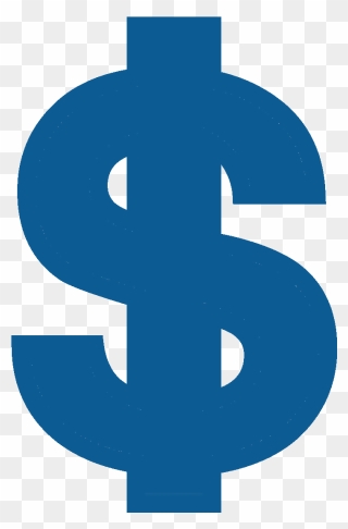 Fundraising Clipart Dollar Sign - Blue Dollar Sign Png Transparent Png