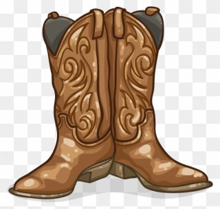 Cowboy Boot Clip Art - Cowboy Boot Boots Clipart - Png Download