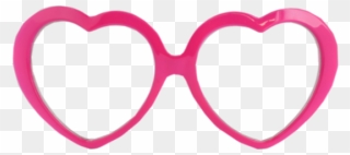 Barbie Clipart Shades - Transparent Heart Glasses Png