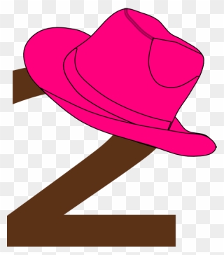 Cowboy Boot Cowboy Hat Clip Art - Number 2 Cowgirl Png Transparent Png