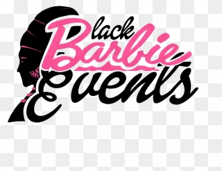 Brighton Barbie Email Writing System - Barbie Logo Pink Black Clipart
