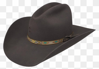 Brown Cowboy Hat With Bound Edge Clipart