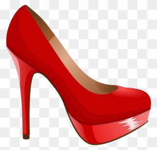 Red High Heel Clipart - Png Download