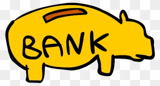 Fluffy The Fish Piggy Bank - Piggy Bank Clipart