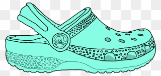 Croc Interesting Art Fashion Doodle Crocs Drawing Bad - Crocs Clipart - Png Download