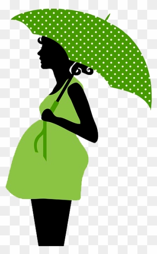 Pregnancy Clip Art - Silhouette Pregnant Woman Clipart - Png Download