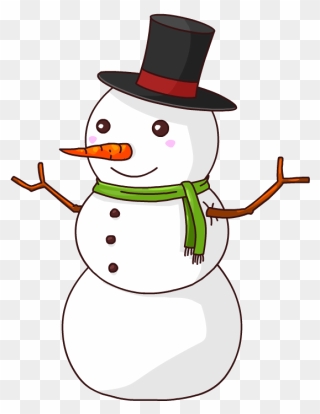 Pregnant Snowman Clipart - Cartoon Snowman - Png Download
