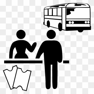 Bus Station Clip Art At Clker - Bus Cartoon Png Black And White Transparent Png