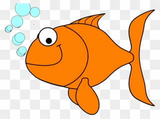 Goldfish Clipart Golden Fish - Clipart Transparent Background Fish - Png Download