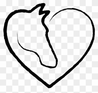 #pferd #herz #horse #heart #pony #horseheart #pferdeherz - Desenho Coração Cavalo Clipart
