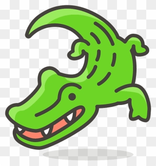 Crocodile Emoji Clipart - Crocodile Icon - Png Download
