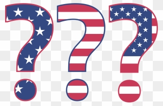 Question Mark American Flag Clipart