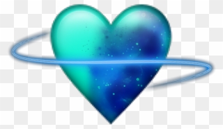 Herz Smiley - Galaxy Love Heart Emoji Clipart
