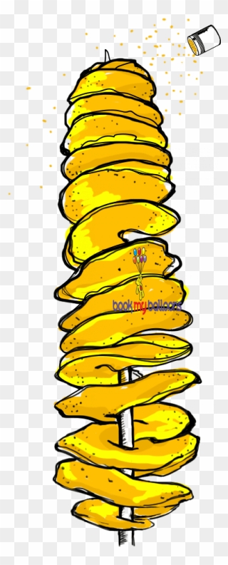 Spiral Potato Clipart - Png Download