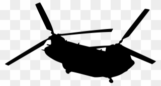 Helicopter Clipart Top View - Chinook Helicopter Clipart - Png Download