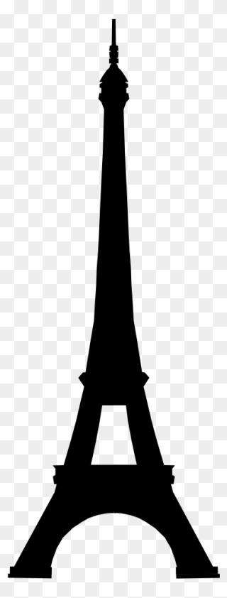 Eiffel Tower Clip Art - Silhouette Tour Eiffel Svg - Png Download