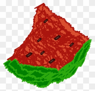Rough Watermelon - Illustration Clipart