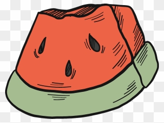 Slice Of Watermelon Clipart - Png Download