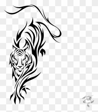 Tiger Tattoos Png Clipart - Easy Tiger Tattoo Drawing Transparent Png