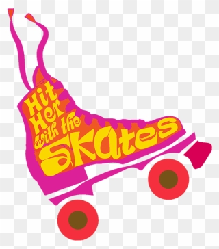 Hit Her With The - Logo Roller Skating Clipart
