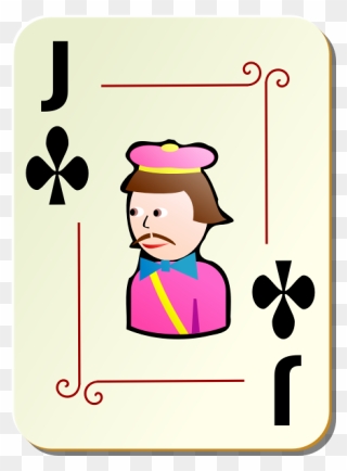 Joker Of Clubs Vector Clip Art - Two Of Clubs Card Vector - Png Download