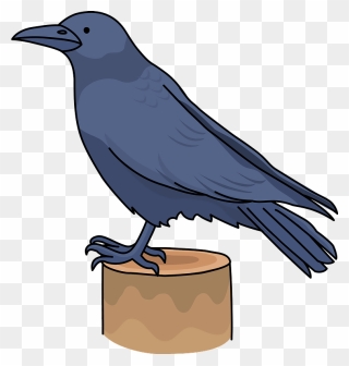 Crow Bird Clipart - Raven - Png Download