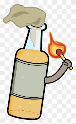 1 Armed Cocktail - Molotov Coctail Clipart - Png Download