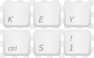 Transparent Keyboard Clipart - Keyboard Keys Clip Art - Png Download